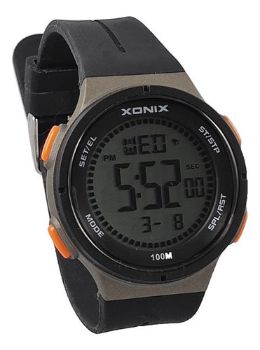 Reloj Digital Xonix Negro Hombre 100mts Sumergible Dai-004