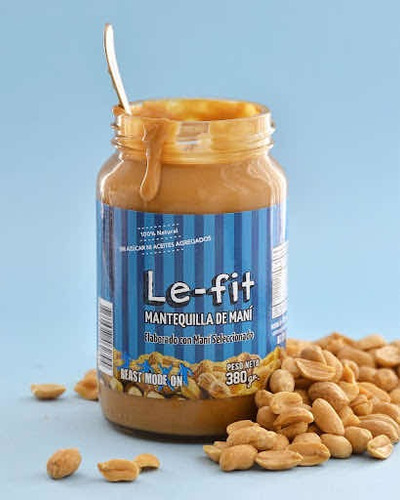 Nueva! Mantequilla Mani Le Fit Stevia 380g Vegan Sin Azucar