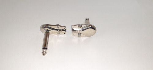 Imagen 4 de 4 de Conector 6.5mm. Plug 1/4 Mono Metal Tipo L
