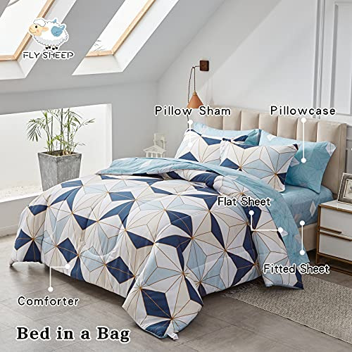Cama En Una Bolsa Flysheep, 6 Piezas, Doble Para Niños, Azul
