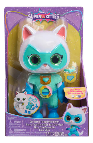 Super Kitties Disney Junior Bitsy Luz Y Sonido 9 Piezas 20cm