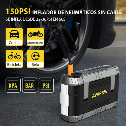 Arrancador De Coche Portátil 4 En 1 Arrancador Multifunción