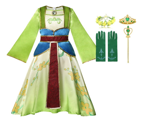 Vestidos De Princesa De Mulan Para Niños  Disfraz De Juego