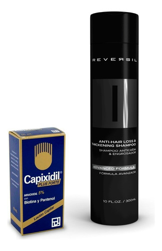 Capixidil Plus Forte + Reversil® Shampoo Anti Caída | Pack