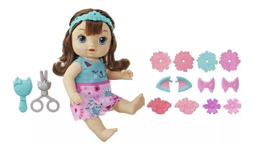 Boneca Baby A Live Penteado Diferente Morena