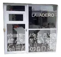 Comprar Vinilo Vidriera Lavanderia Lavadero Guarda