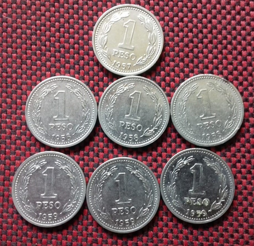 Argentina 1 Peso 1957 1958 1959 1960 1961 1962 Km#57 C/u
