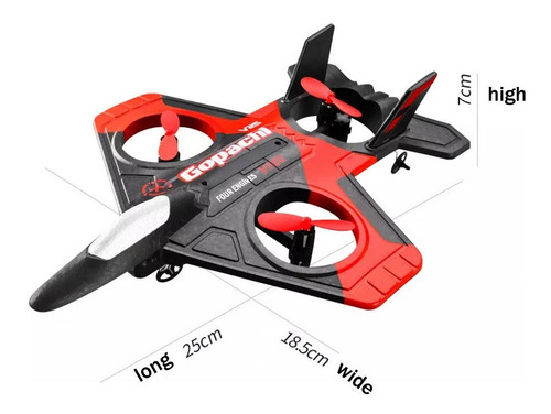 Avión Teledirigido, Rc Plane Aero Jet Dron Sin Cámara De