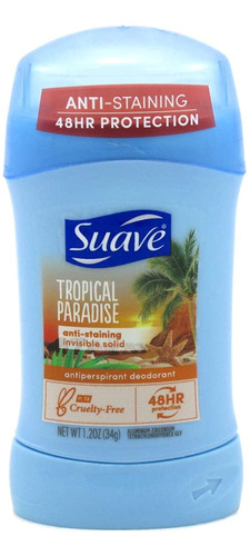 Suave Deodorant 48 Hour Tropical Paradise Invisible Solid 1.