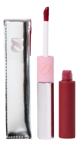 Sarelly Duo Labial Rojo Matte Y Gloss Hidratante Con Estuche Rojo