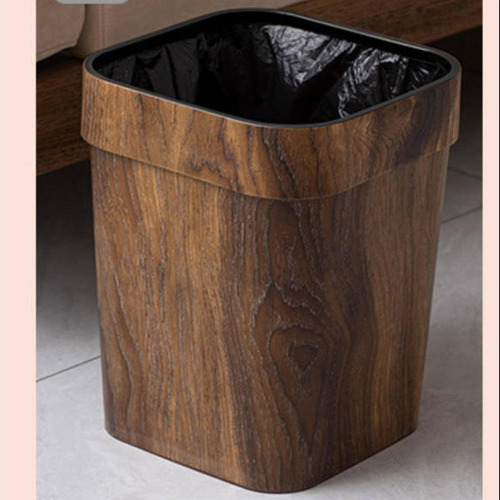 Papelera Rústica Portátil Para Dormitorio, Oficina,