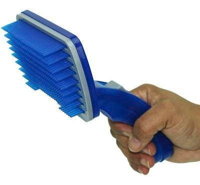 Escova Rasqueadeira Plastico Super Clean Pet Para Caes
