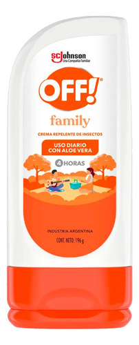 Off! Family Crema Repelente Aloe Vera 196g Familiar Camping