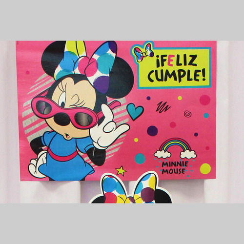 Afiche Minnie Mouse Cumpleaños Cartel Disney