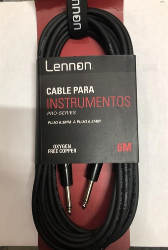Plug A Plug Cable P/instrumento Lennon Ln-c636