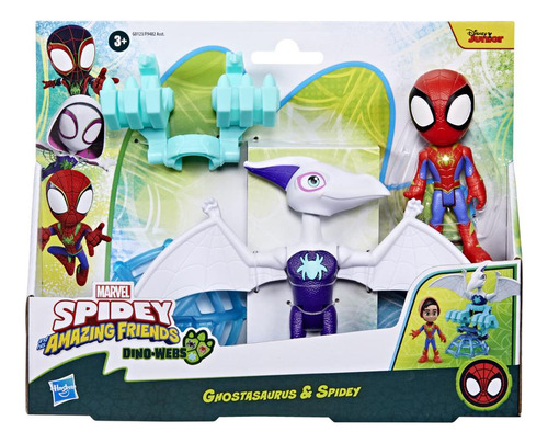 Set Figuras Dino-webs Ghostasaurus Y Spidey Dino-webs