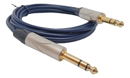 Cable De Plug Trs De 1/4 Estéreo 6.35mm 2 Metros