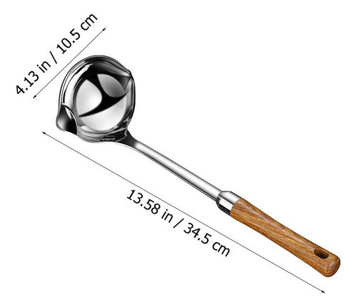 Práctica Cuchara Filtrante De Aceite Creative Soup Spoon, 1