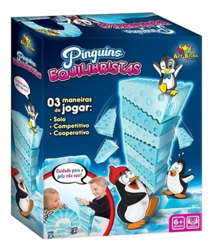 Pinguim Equilibrista Bloco De Gelo Jogo Brinquedo Infantil 
