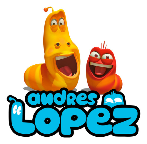 Logo Digital Larva Amarilla Y Roja Personalizado Con Nombre