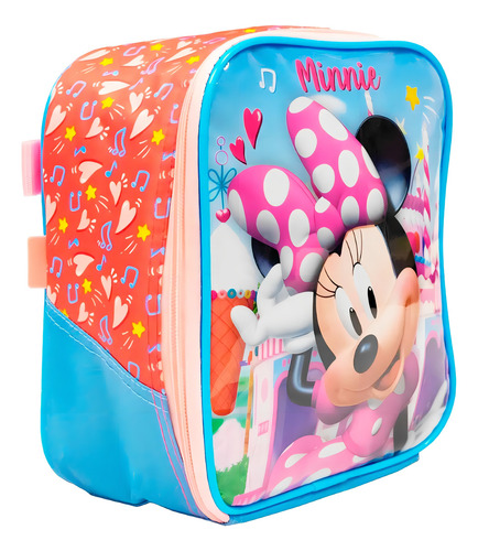 Mochila Costas Minnie Mouse Lancheira Infantil - Xeryus