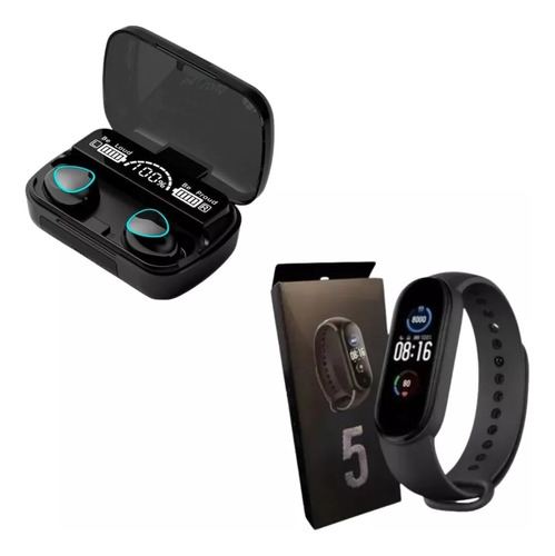 Combo Reloj Smartband M5 + Auricular Inalambrico M10