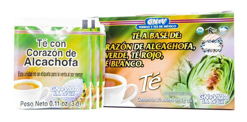 Té A Base De Alcachofa, Té Verde, Té Rojo Y Té Blanco