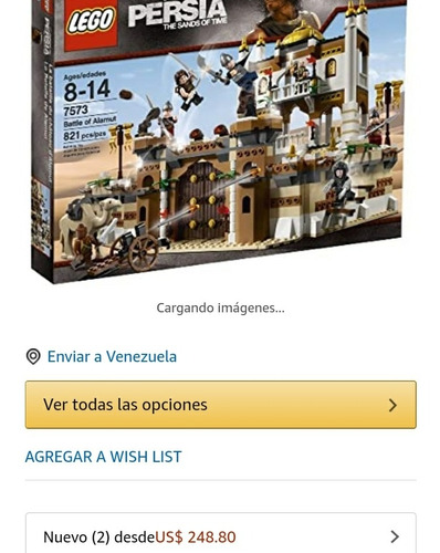 Castillo De Lego Del Principe De Persia Trae Muñecos Incluid