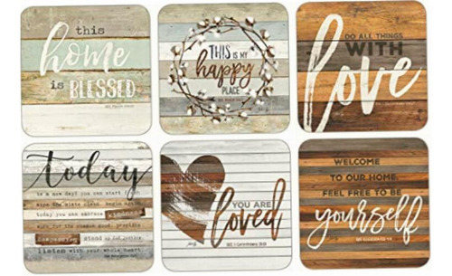 Legacy Publishing Group Marla Rae Cork-backed Coaster Set