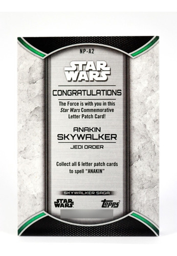 Star Wars Anakin Skywalker Darth Vader Patch Conmemorativo A (Usado)