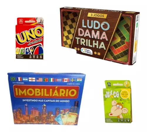 Brinquedo Box 7 Jogos Clássicos jogo do mico dominó dama ludo sobe