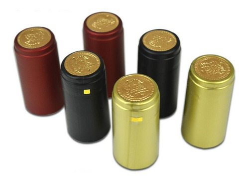 100 Cápsulas De Botella De Vino Termoencogibles De Pvc Para
