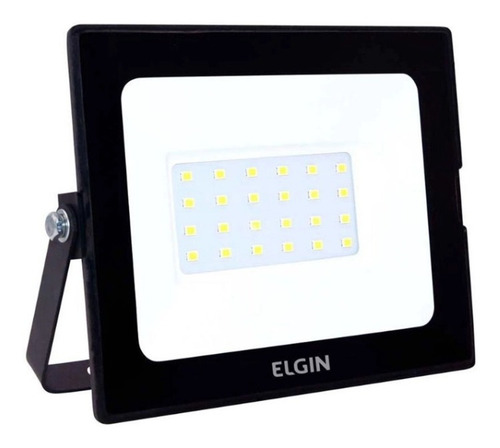 Refletor Projetor Uso Externo Elgin Led 6.500k 30w Cor da carcaça Preto Cor da luz Branco-frio