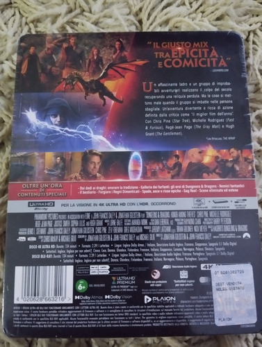 Blu Ray 4k Steelbook Dungeons E Dragons Lacrado