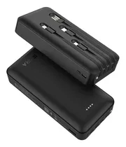 Comprar Power Bank 20000mah Batería Portátil 1hora Gar159 Con 4 Cables Incorporados Usb, Tipo C, Micro Usb Pila Portatil Compatible Para Ip, Samsung, Xiaomi, Con Un 20cm Cable Micro Usb Negro