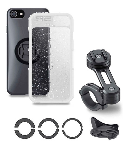 Kit Sp Porta Celular Moto Para Manubrio Funda iPhone 6