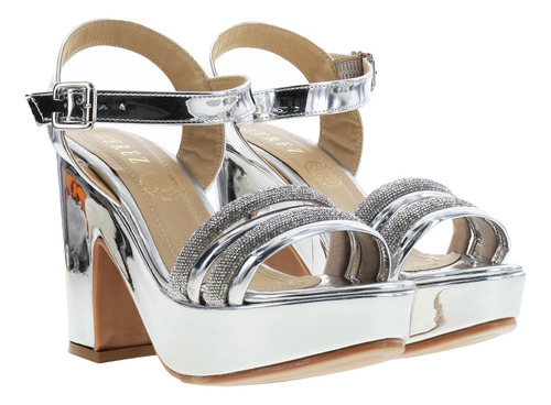 Imagen 3 de 4 de Zapatos De Tacón 10cm Mujer Plataforma Frontal Charol