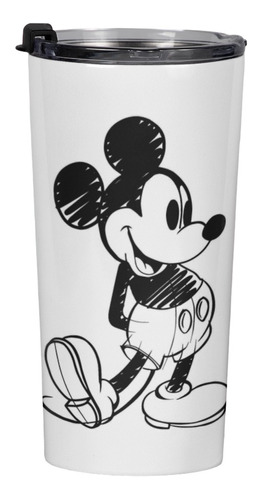 Termo Mickey Mouse Doble Capa Botella Vaso 400ml Premium 