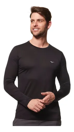T-shirt Masculina Manga Longa Nirvana Mizuno *oferta*
