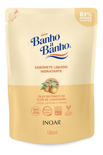 Inoar Banho A Banho Flor Laranjeira - Sabonete Líquido 180ml