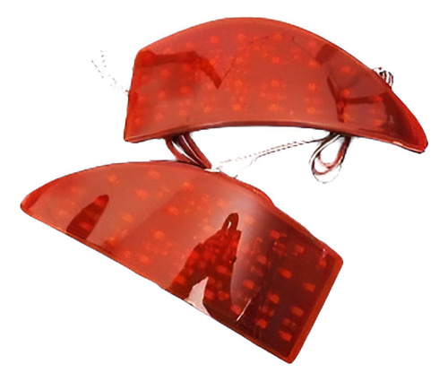 Lente Roja Reflector Parachoques Stop De Led Luz De Freno Pa