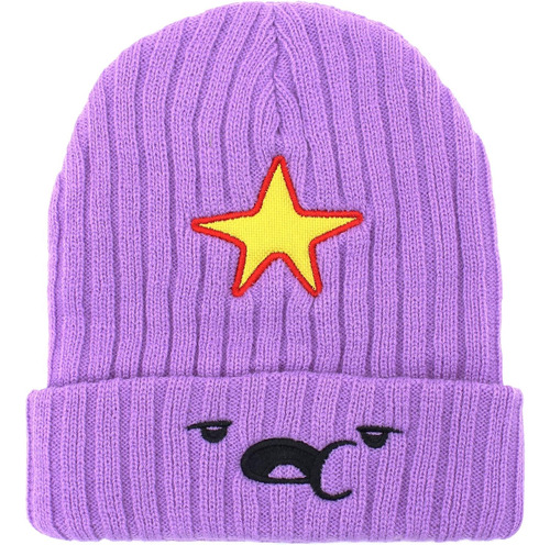 Gorro De Punto De Anime De Aventura, Lindo Gorro Morado