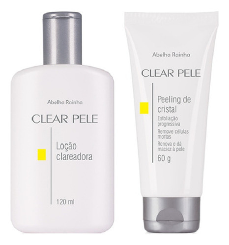 Loção Clareadora Facial + Peeling Clear Pele - Abelha Rainha Momento De Aplicação Noite Tipo De Pele Todo Tipo De Pele