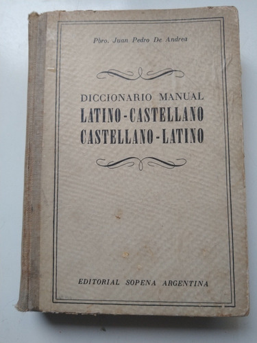 Diccionario Latin Español Sopenia