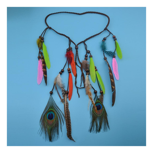 Lll A 2pcs Diadema De Pelo Con Plumas De Pavo Real