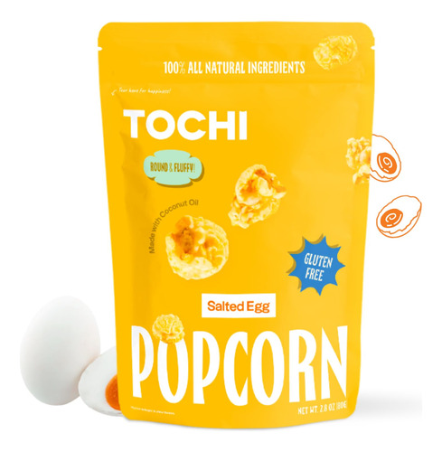 Tochi Snacks Gourmet De Palomitas De Maiz, Sabor A Huevo Sal