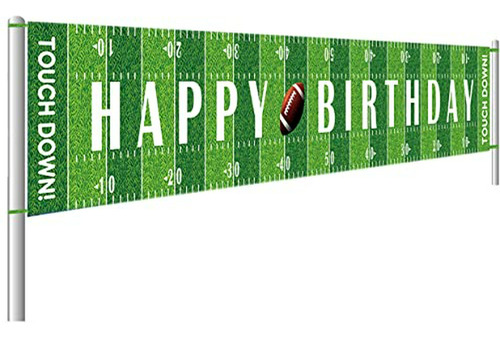 Banner De Fiesta De Feliz Cumpleaños De Fútbol Gr