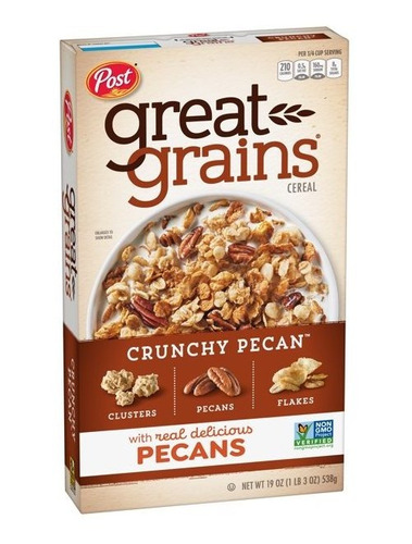 Post Great Grains Cereal Americano Nueces 538grs