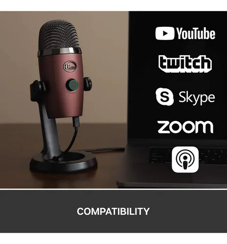 Logitech Blue Yeti Nano Micrófono Usb Color Chocolate (Reacondicionado)