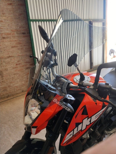 Parabrisas Ruta Elevado Moto Duke Ktm 200 250 390 Largo 45cm